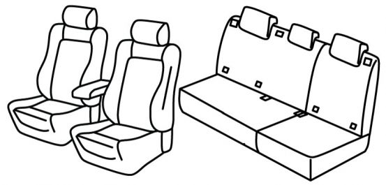 presvlake za sjedala odgovaraju za Mercedes B-Class, 2005>2012 - W245 - 5 vrata