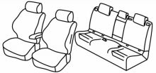 presvlake za sjedala za Mercedes B-Class, 2018> - W247 - 5 vrata