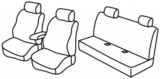 presvlake za sjedala odgovaraju za Mercedes C-Class, 1993>2000 - W202 Sedan - 4 vrata