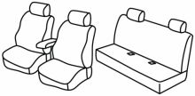 presvlake za sjedala za Mercedes C-Class, 1993>2000 - W202 Sedan - 4 vrata