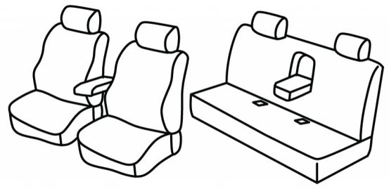presvlake za sjedala odgovaraju za Mercedes C-Class, 1993>2000 - W202 Sedan - 4 vrata