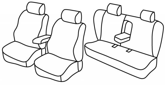 presvlake za sjedala odgovaraju za Mercedes C-Class, 1993>2000 - W202 Sedan - 5 vrata