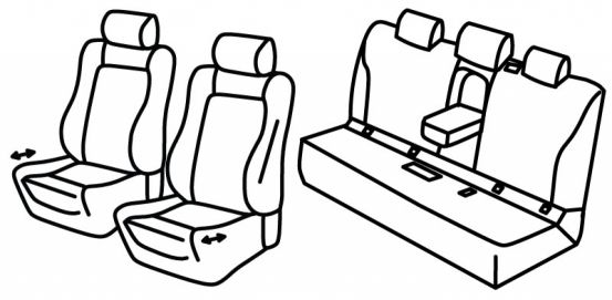 seat covers compatible for Mercedes C-Class, 2015>2021 - W205, Sedan - 4 door