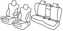 presvlake za sjedala za Mercedes C-Class, 2021> - W206 - 5 vrata