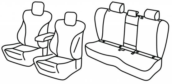 seat covers compatible for Mercedes C-Class, 2021> - W206 - 5 door