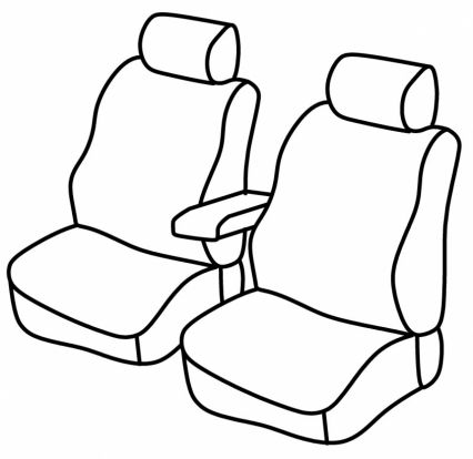 presvlake za sjedala odgovaraju za Mercedes Citan, 2012>2021 - W415