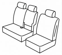 seat covers for Mercedes Citan/ Renault Kangoo, 2021> - W420