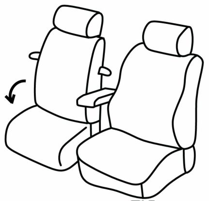 presvlake za sjedala odgovaraju za Renault Kangoo/ Mercedes Citan/ Renault Express, 2021> - 3 vrata