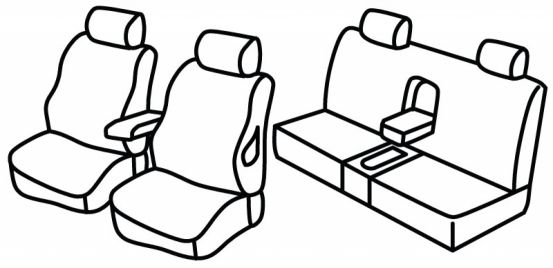 seat covers compatible for Mercedes CLS, 2004>2010 - C219 - 4 door