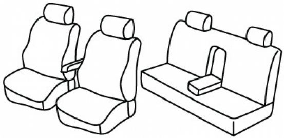 seat covers compatible for Mercedes E-class W124, 1985>1996 - 5 door