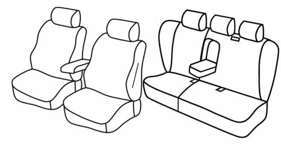 presvlake za sjedala odgovaraju za Mercedes E-Class, 2002>2009 - W211 - 5 vrata