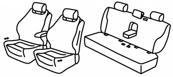 presvlake za sjedala odgovaraju za Mercedes E-Class, 2016>2023 - W213