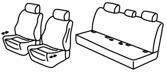 presvlake za sjedala odgovaraju za Mercedes E-Class, 2016>2023 - 4 door