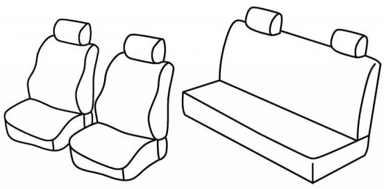 presvlake za sjedala odgovaraju za Mercedes G-Class, 2007>2012 - Puch