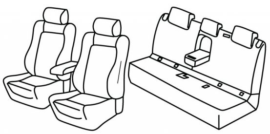 presvlake za sjedala odgovaraju za Mercedes GLA, 2013>2020 - X156 - 5 vrata