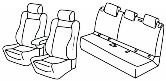 seat covers compatible for Mercedes GLA, 2013>2020 - X156 - 5 door