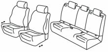 presvlake za sjedala za Mercedes GLA, 2020> - 5 vrata