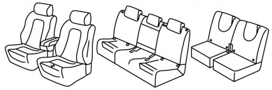 presvlake za sjedala odgovaraju za Mercedes GLB, 2023>2025 - X247