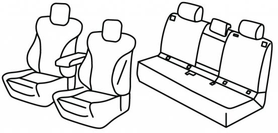 seat covers compatible for Mercedes GLC, 2022>2026 - X254 - 5 door