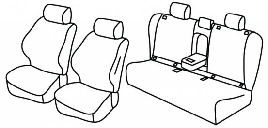 presvlake za sjedala odgovaraju za Mercedes GLE, 2018> - V167 - 5 vrata