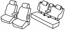 presvlake za sjedala za Mercedes GLK, 2009>2015 - 5 vrata