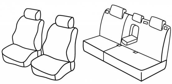 seat covers compatible for Mercedes M/ML-Class, 2005>2011 - 5 door