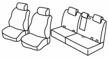 presvlake za sjedala za Mercedes M/ML-Class, 2011>2015 - 5 vrata