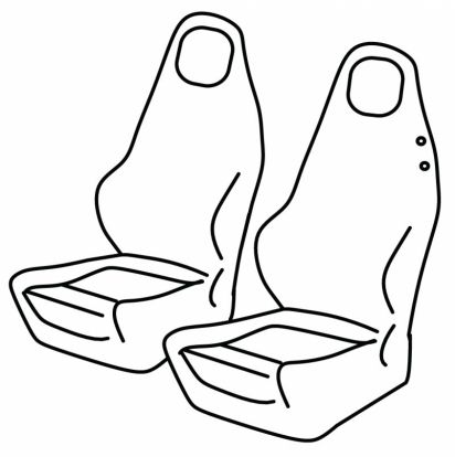 seat covers compatible for Mercedes SLK, 2004>2011 - 3 vrata