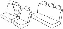 presvlake za sjedala za Mercedes Sprinter/ Volkswagen Crafter, 2006>2018 - W906