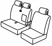 presvlake za sjedala za Mercedes Sprinter / VW Crafter, 2006>2018 - W906