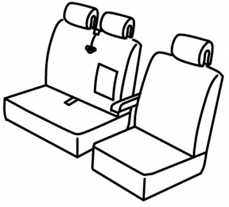 presvlake za sjedala odgovaraju za Mercedes Sprinter / VW Crafter, 2006>2018 - W906