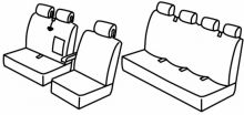 presvlake za sjedala za Mercedes Sprinter / VW Crafter, 2006>2018 - W906