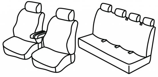 presvlake za sjedala odgovaraju za Mercedes Sprinter, 2018>