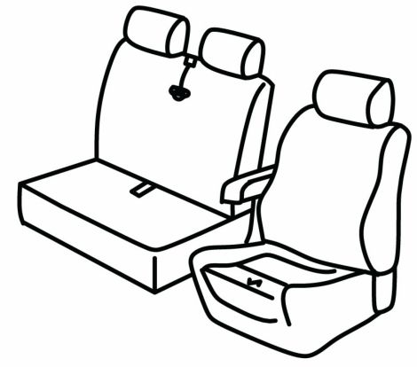 presvlake za sjedala odgovaraju za Mercedes Sprinter, 2018>