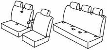 presvlake za sjedala za Mercedes Sprinter, 2018>