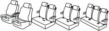 presvlake za sjedala za Mercedes Sprinter, 2018>