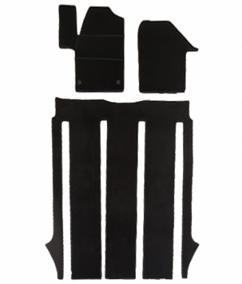 tekstilni tepih za unutrašnjost odgovara za Mercedes V-class W447, 2014>2023, 3 reda, 8+1, 4 šine