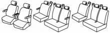 presvlake za sjedala za Mercedes Viano, 2003>2014