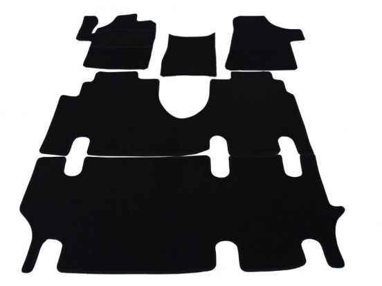 interior textile mats compatible for Mercedes Viano/Vito, 2003>2014, 3 rows