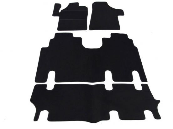 interior textile mats compatible for Mercedes Viano/Vito, 2003>2014, 3 rows