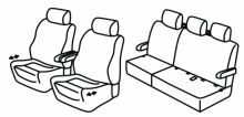 presvlake za sjedala za Mercedes Vito, 2014>