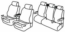 presvlake za sjedala za Mercedes Vito, 2014>