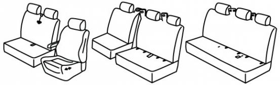 seat covers compatible for Mercedes Vito, 2023>