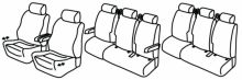 presvlake za sjedala za Mercedes Vito, 2014>