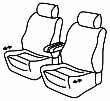 presvlake za sjedala odgovaraju za Mercedes Vito, 2014>