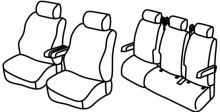 presvlake za sjedala za Mercedes Vito / V-Class, 2014> - W447 - 4 vrata