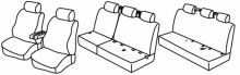 presvlake za sjedala za Mercedes Vito / V-Class, 2014> - W447 - 4 vrata