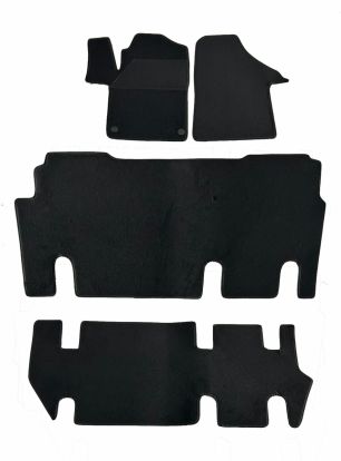 tekstilni tepih za unutrašnjost odgovara za Mercedes Vito (W447), 2014>2023, 3 reda, 8+1, 3 šine