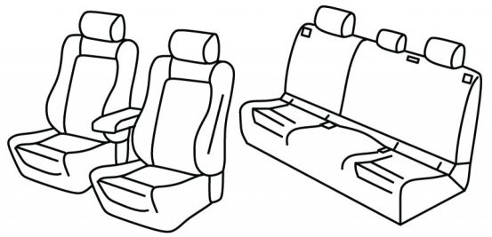 seat covers compatible for MG 4 EV, 2023> - Comfort , X-Power