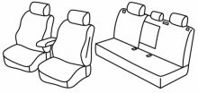 presvlake za sjedala za MG HS, 2024> - 5 vrata